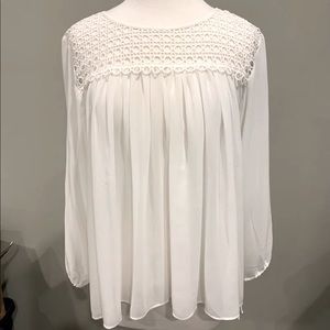 White See-Through Blouse